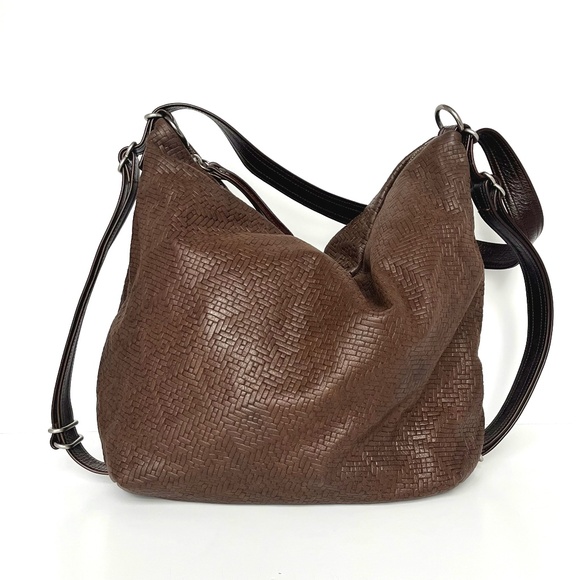 Rough & Tumble Custom Large Hobo Bag - Woven Leather - Picture 1 of 8